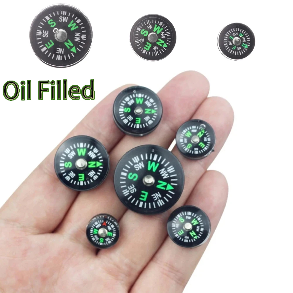 Outdoor Hunting Guide - Oil Filled Compass With Keychain For