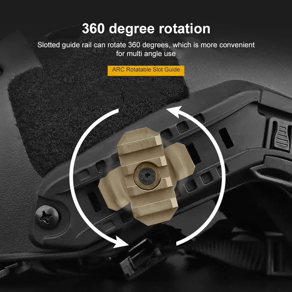 2pcs Tactical Helmet Side Rail - Outdoor Hunting Guide recension och pris