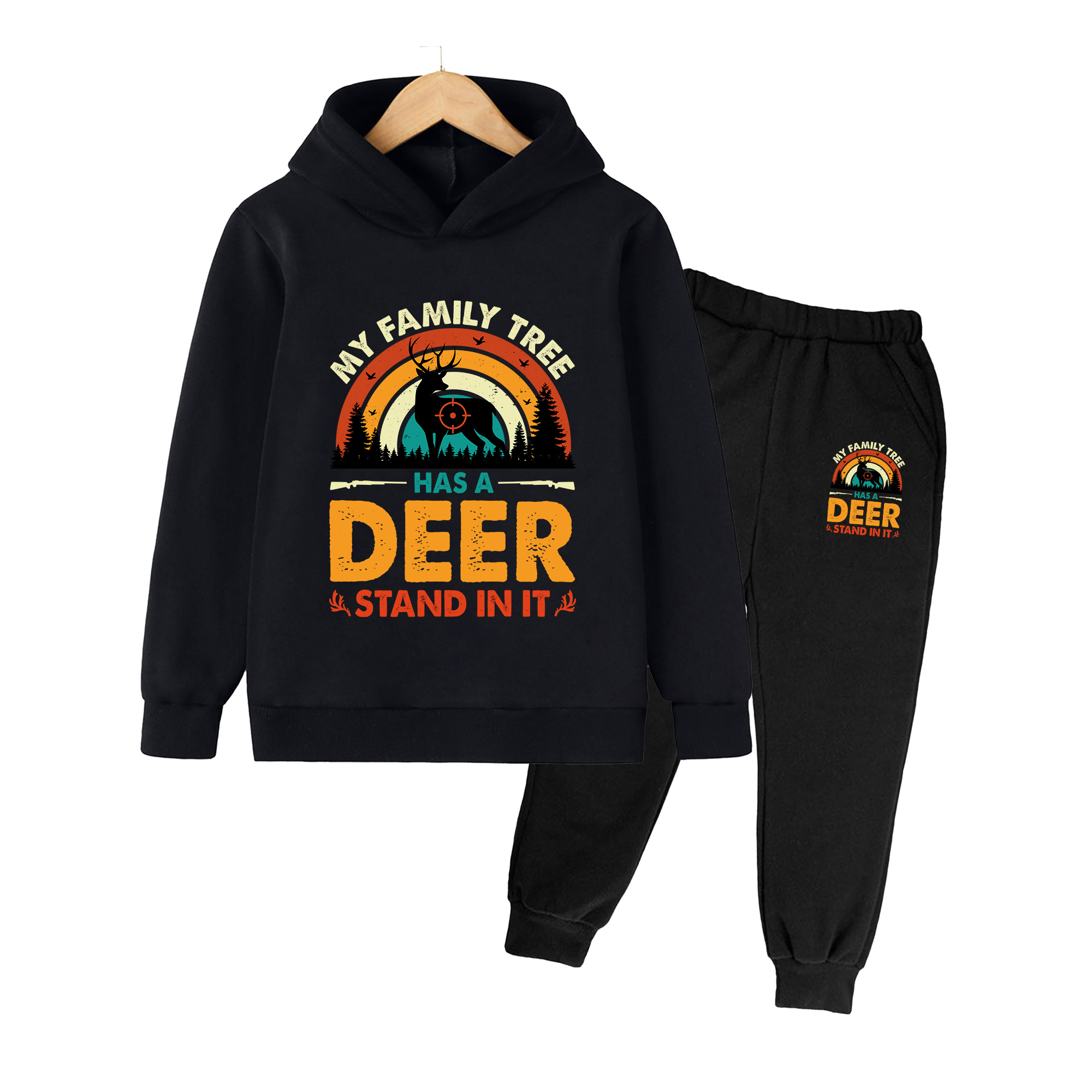 Kids Hoodie & Sweatpants Set,  - Outdoor Hunting Outfit recension och pris