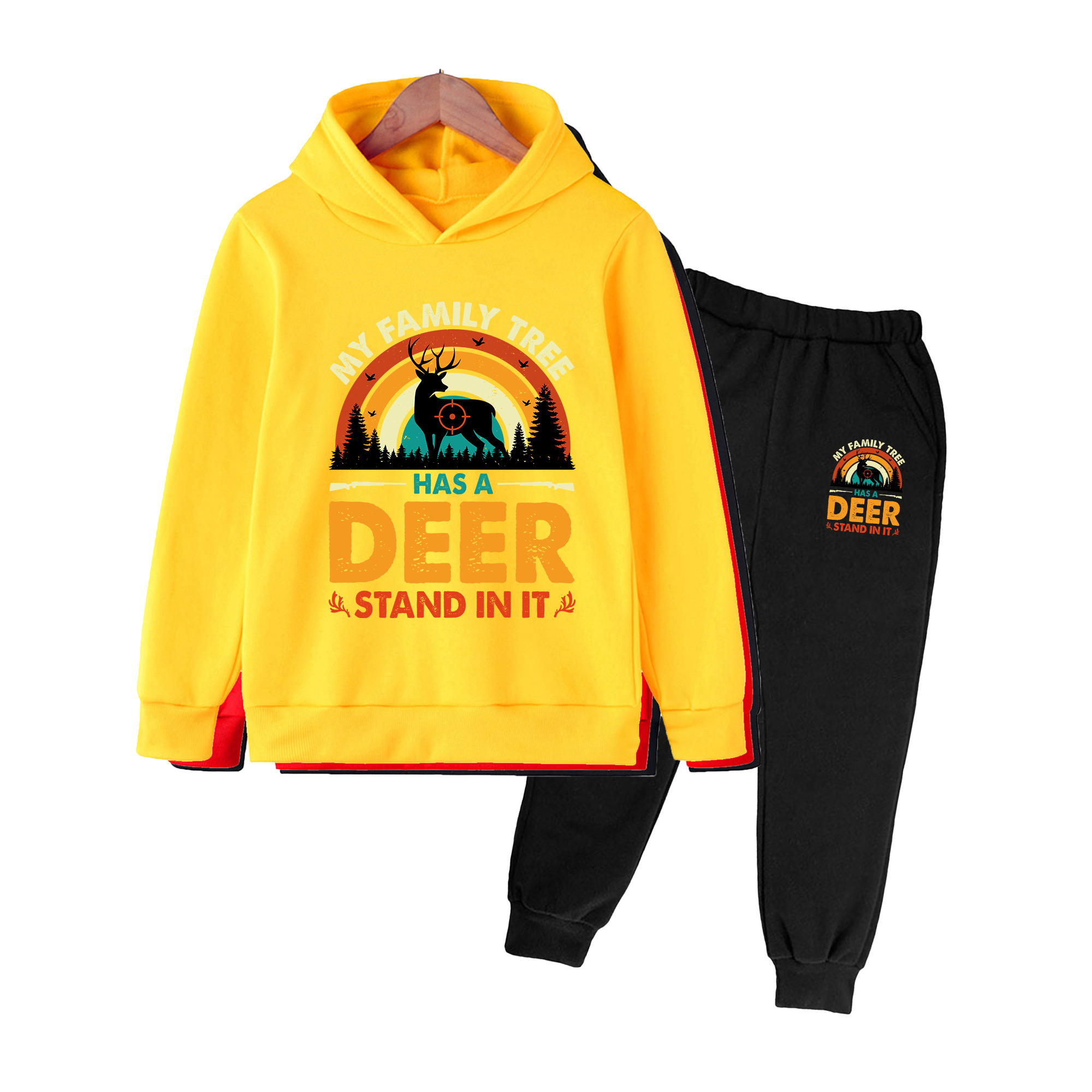 Kids Hoodie & Sweatpants Set,  - Outdoor Hunting Outfit recension och pris