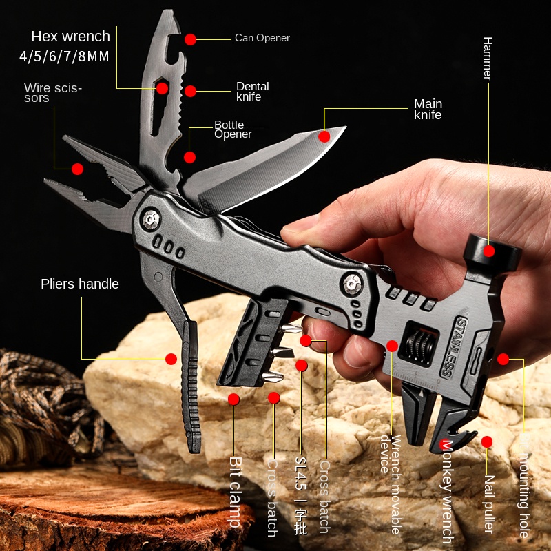 Multifunctional Pliers Multito - Outdoor Hunting Knife Set recension och pris