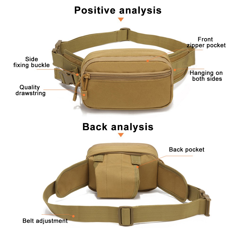 800D Oxford Fabric Fanny Bag T - Outdoor Hunting Fabric recension och pris