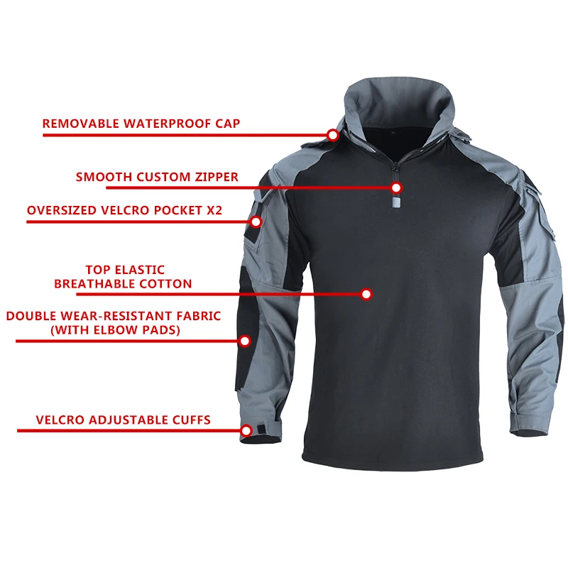 Men Outdoor Tactical Camo Unif - Outdoor Hunting Outfit recension och pris