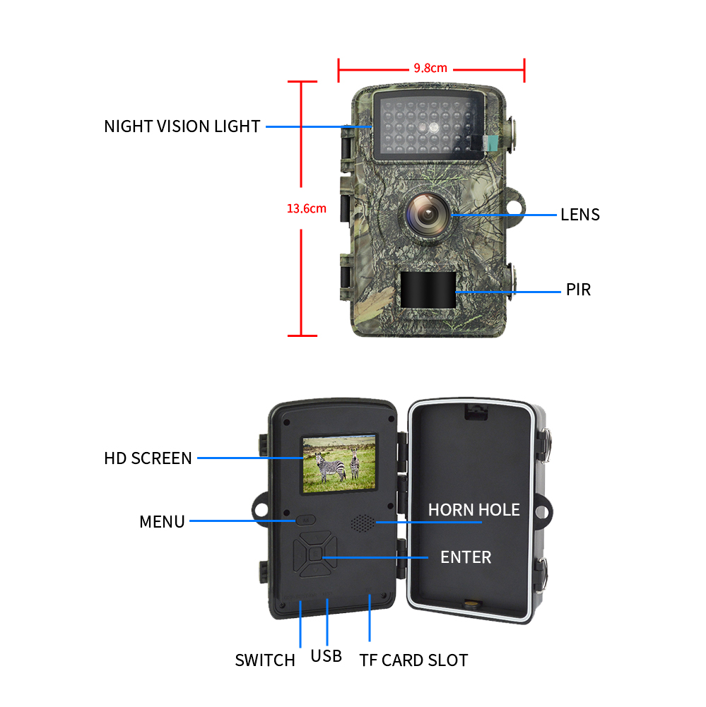 Trail Camera 12MP 1080P Wildli - Trail Camera Infrared recension och pris